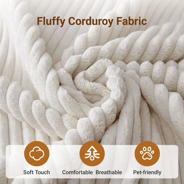 Claiks Chair Bed Single Sofa Bed with Pillow, Corduroy,  Soft corduroy fabric, ideal for guest rooms and small spaces, supportive shredded foam, folds into a comfy chair or bed