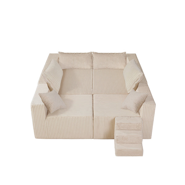 Claikis Astra 4-Seat Sleeper Sectional Sofa