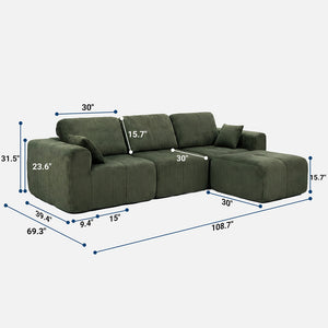 Claiks Elara Grid-Tufted Modular Sofa