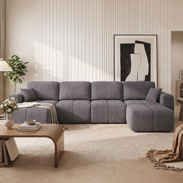 Claiks Elara Grid-Tufted Modular Sofa