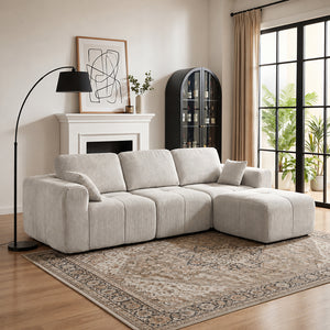 Claiks Elara Grid-Tufted Modular Sofa