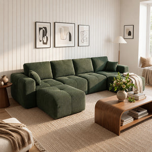 Claiks Elara Grid-Tufted Modular Sofa