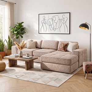 Claikis Elara Wide-Arm Sectional Sofa