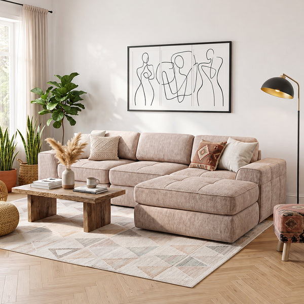Claikis Elara Wide-Arm Sectional Sofa