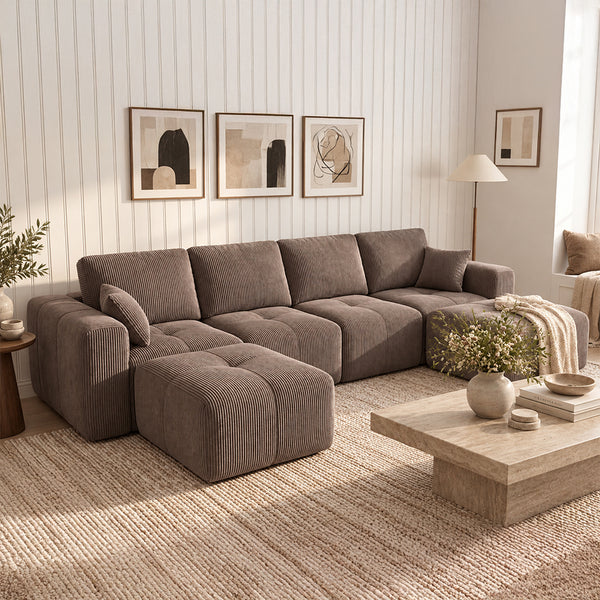 Claiks Elara Grid-Tufted Modular Sofa