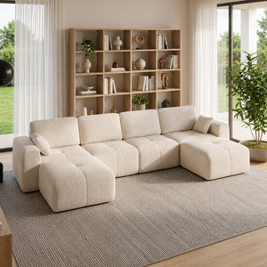 Claiks Elara Grid-Tufted Modular Sofa