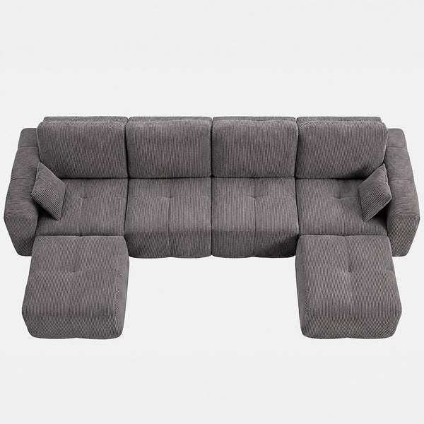 Claiks Elara Grid-Tufted Modular Sofa