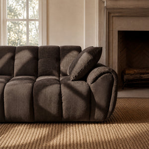 Claikis Elara 4‑Seat Cut-Pile Sectional Sofa