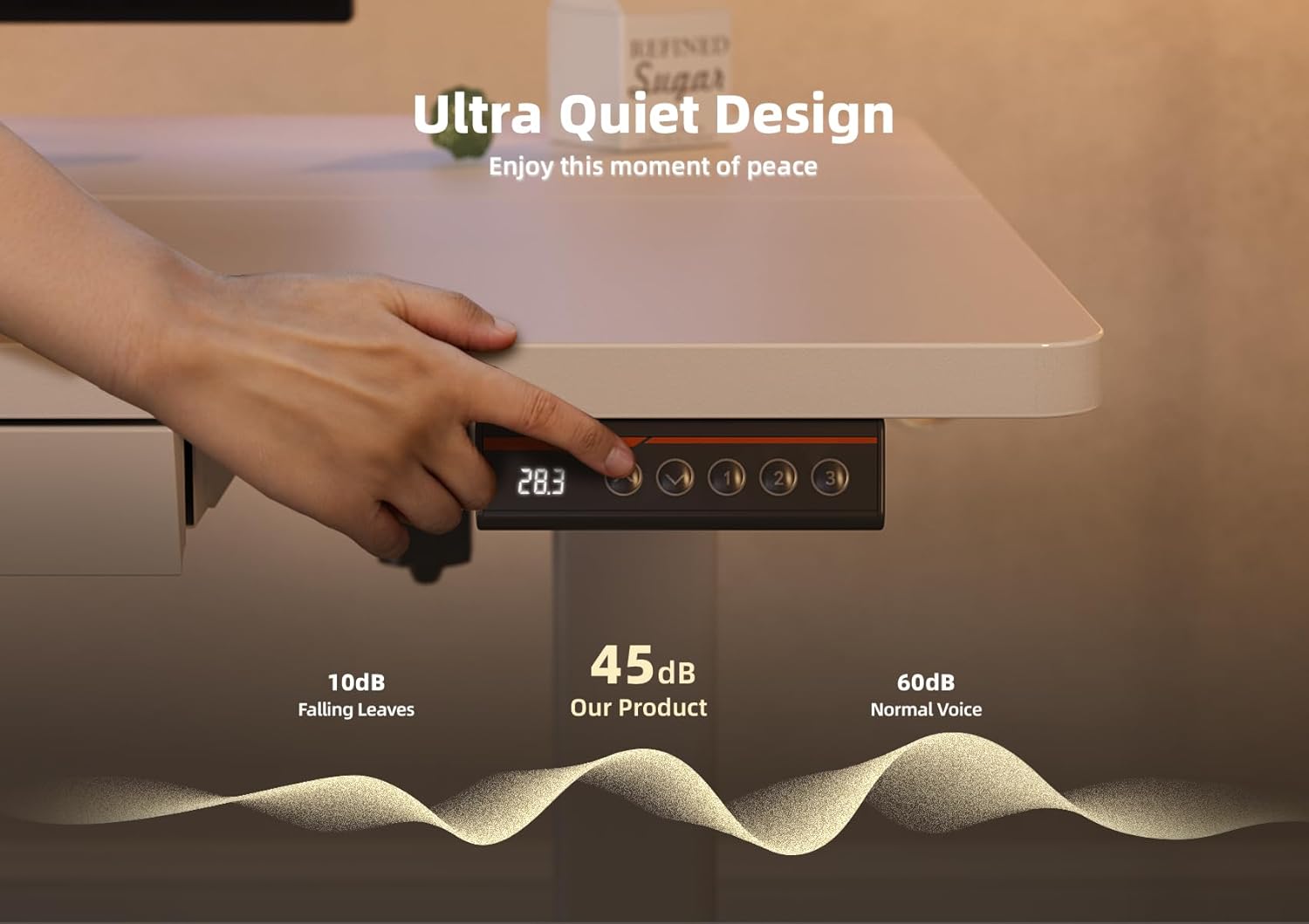 Standing Desk with Drawers, 55 x 24 Inch Electric Adjustable Height Stand Up Desk, Sit Stand Computer Desk for Home Office, White