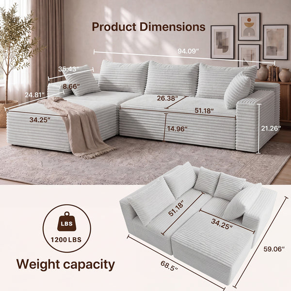 Claiks Astra Flex Modular Sectional Sofa