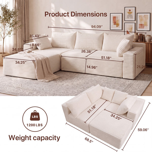 Claiks Astra Flex Modular Sectional Sofa