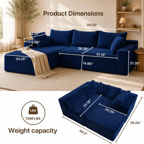 Claiks Astra Flex Modular Sectional Sofa