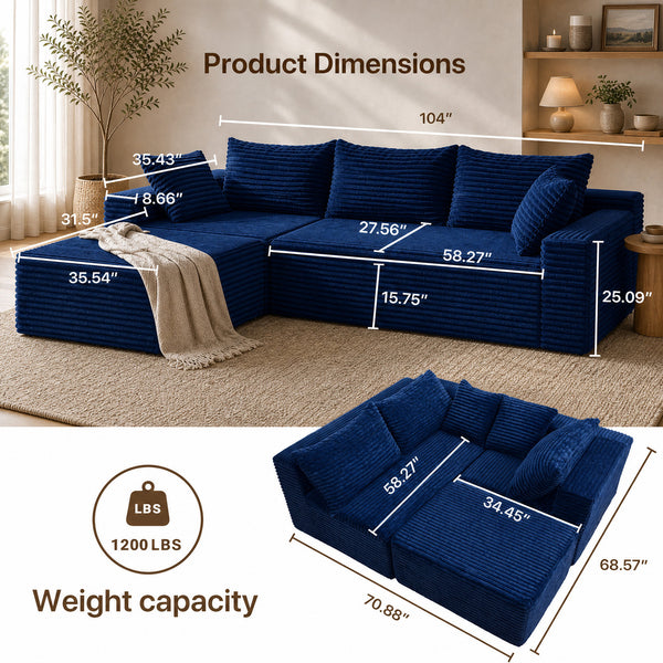 Claiks Astra Flex Modular Sectional Sofa