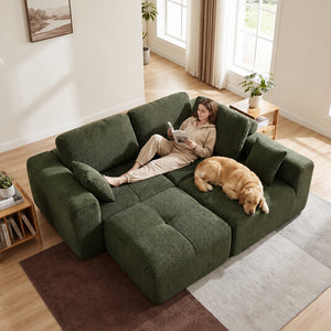 Claiks Elara Grid-Tufted Modular Sofa