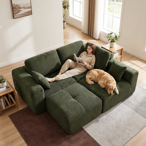 Claiks Elara Grid-Tufted Modular Sofa