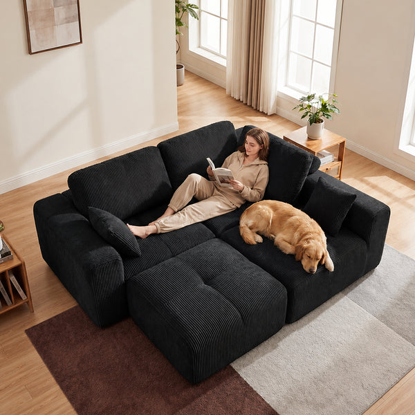 Claiks Elara Grid-Tufted Modular Sofa