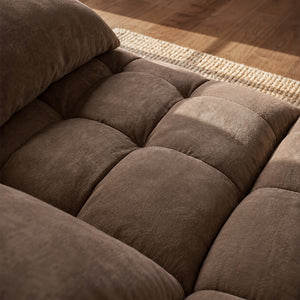 Claikis Elara 4‑Seat Cut-Pile Sectional Sofa