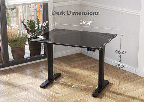 Glass Standing Desk