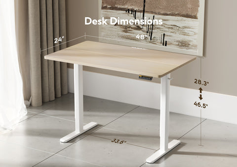 Natural Electric  Adjustable Height Standing Desk-CL03-QM