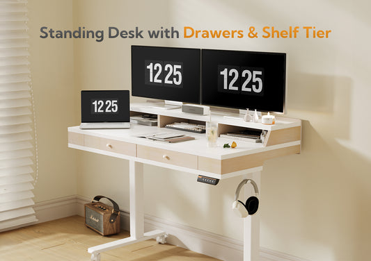 Standing Desk with Drawers