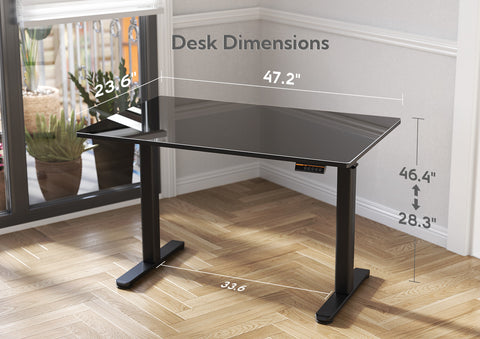 Glass Standing Desk