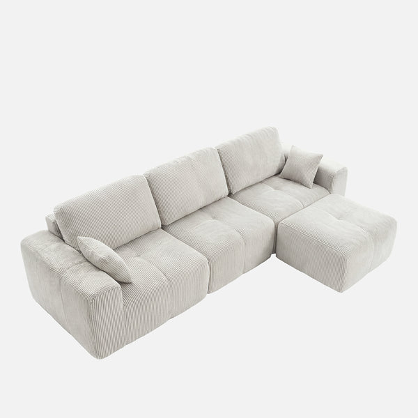 Claiks Elara Grid-Tufted Modular Sofa