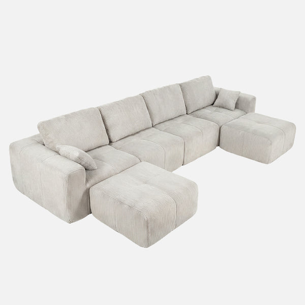 Claiks Elara Grid-Tufted Modular Sofa