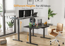 Black Electric Standing Desk Adjustable Height with Drawers-JX3-HM