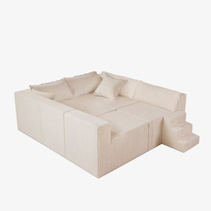 Claikis Astra 4-Seat Sleeper Sectional Sofa