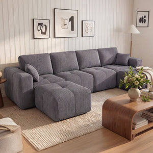 Claiks Elara Grid-Tufted Modular Sofa