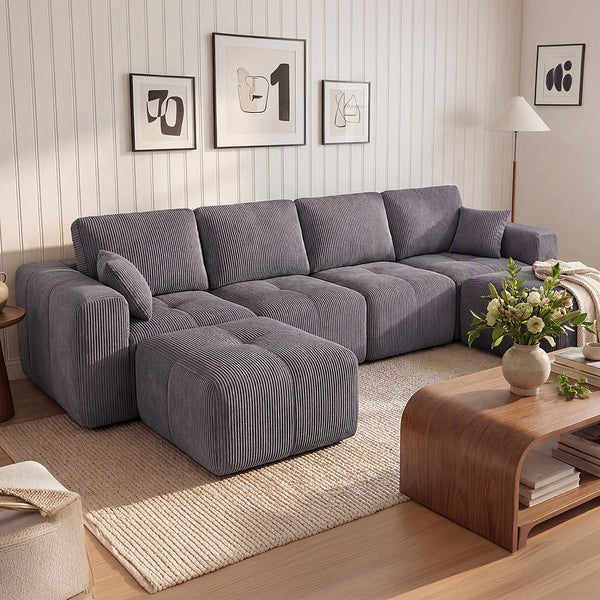 Claiks Elara Grid-Tufted Modular Sofa