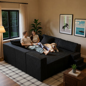 Claikis Astra 4-Seat Sleeper Sectional Sofa