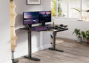 55 x 24 Inch Adjustable Height Stand Up Desk, Sit Stand Computer Desk for Home Office, Black