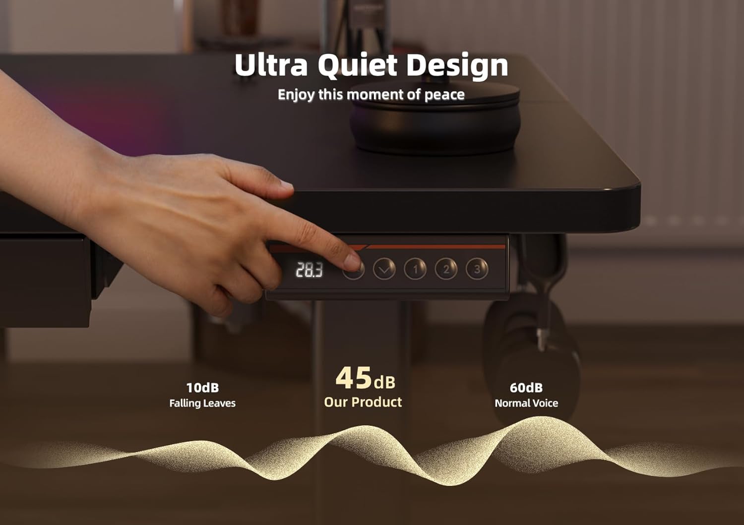 55 x 24 Inch Adjustable Height Stand Up Desk, Sit Stand Computer Desk for Home Office, Black