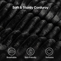 Claiks 104" Boneless Couch, Cloud Couch Sectional, L-Shape Corduroy Modular Sectional Sofa Deep Seat, Upholstered Couches for Living Room, No Assembly Required