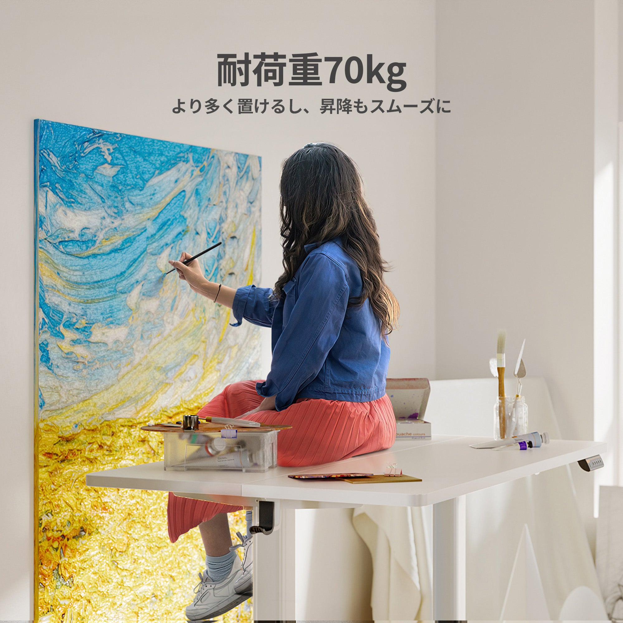 Claiks 昇降デスク 電動 スタンディングデスク 昇降式 ブラウン天板 Amazon | Claiks 昇降デスク 電動 スタンディングデスク 昇降式