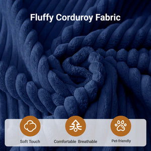Claiks Chair Bed Single Sofa Bed with Pillow, Corduroy,  Soft corduroy fabric, ideal for guest rooms and small spaces, supportive shredded foam, folds into a comfy chair or bed