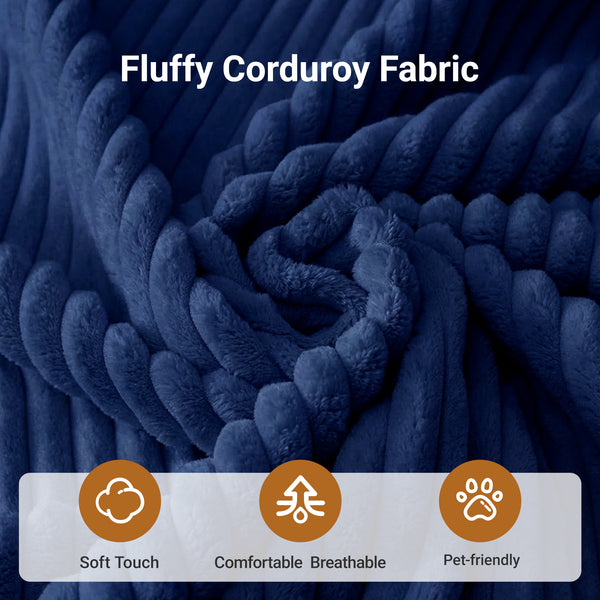 Claiks Chair Bed Single Sofa Bed with Pillow, Corduroy,  Soft corduroy fabric, ideal for guest rooms and small spaces, supportive shredded foam, folds into a comfy chair or bed