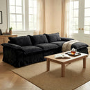 Claiks 157" Modular Sectional Sofa,U Shaped Couch for Living Room,Modern Deep Seat Sofa 4 Seater Chenille Fabric Comfy Cloud Couches with Movable Ottoman, Beige