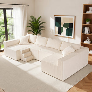 Claikis Astra 4-Seat Sleeper Sectional Sofa