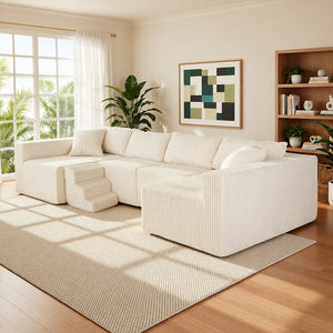 Claikis Astra 4-Seat Sleeper Sectional Sofa