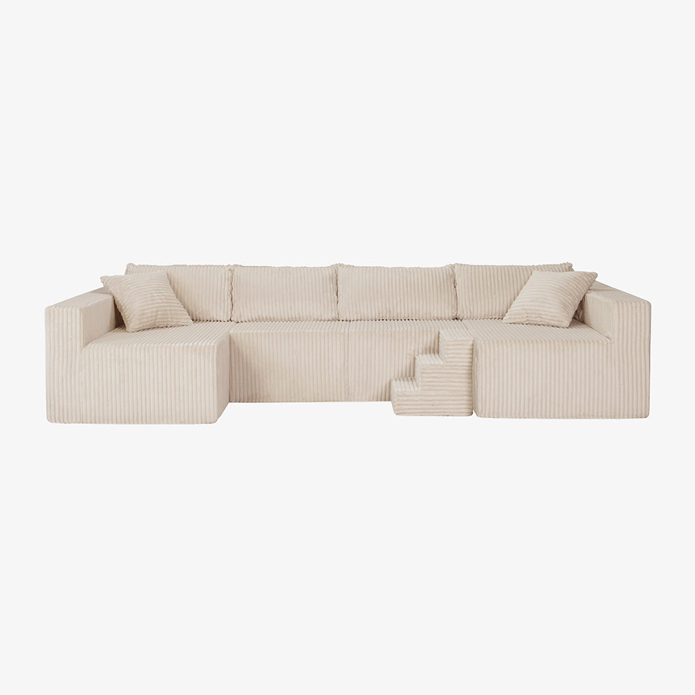 Claikis Astra 4-Seat Sleeper Sectional Sofa
