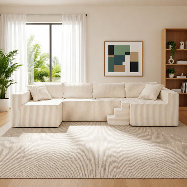 Claikis Astra 4-Seat Sleeper Sectional Sofa