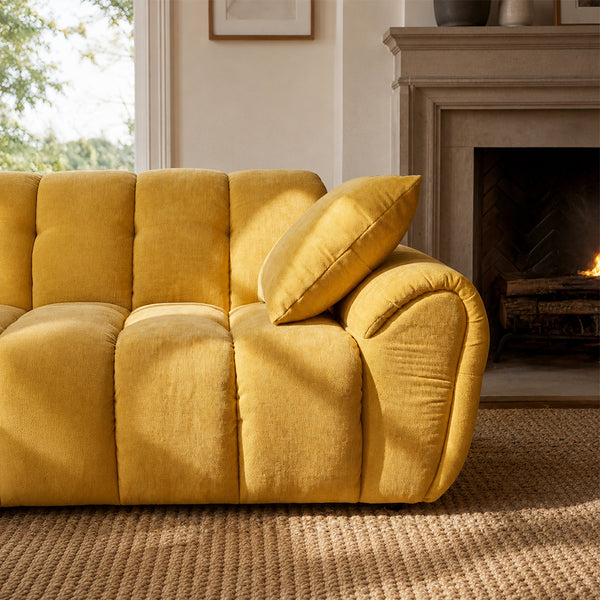 Claikis Elara 4‑Seat Cut-Pile Sectional Sofa