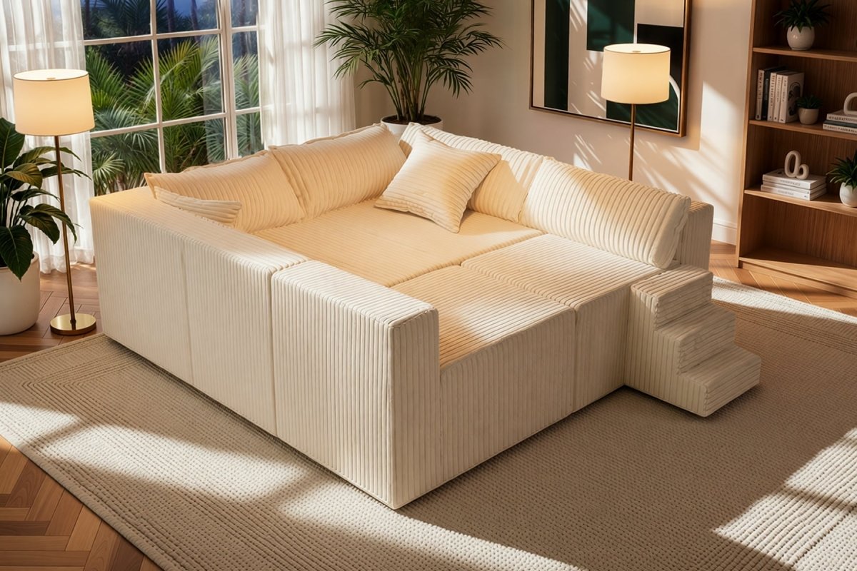 Astra 4 - Seat Sleeper Sectional Sofa - Innovar
