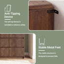 Avelia Fluted Wood Dresser with Curved Anti-Collision Design - Innovar