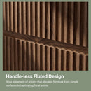 Avelia Fluted Wood Dresser with Curved Anti-Collision Design - Innovar