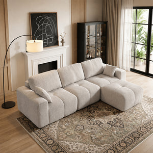 Claiks Elara Grid-Tufted Modular Sofa