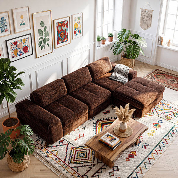 Claikis Elara Wide-Arm Sectional Sofa