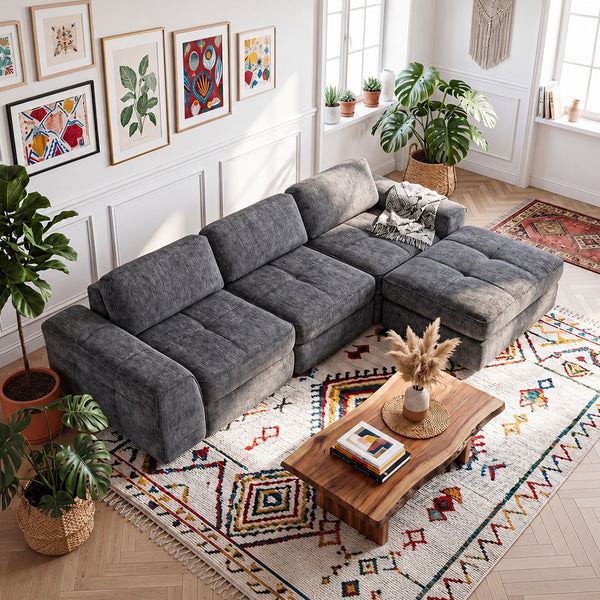 Claikis Elara Wide-Arm Sectional Sofa